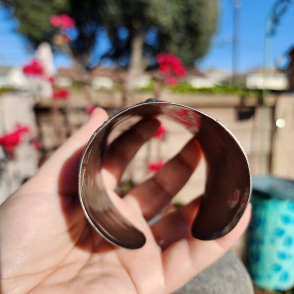 Antique Chinese Export Bracelet Sterling Silver Buddha Ornate Repousse Cuff RARE - Picture 9 of 16